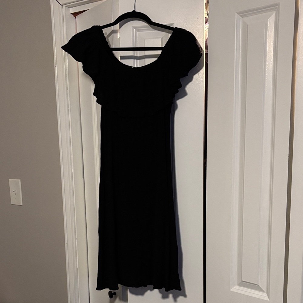 Black Ruffle Dress